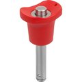 Kipp Ball Lock Pin With Mushroom Grip, D1=16, L=45, L1=13, 1, L5=58, 1, Stainless Steel 1.4542, High Shear K0792.01844616045